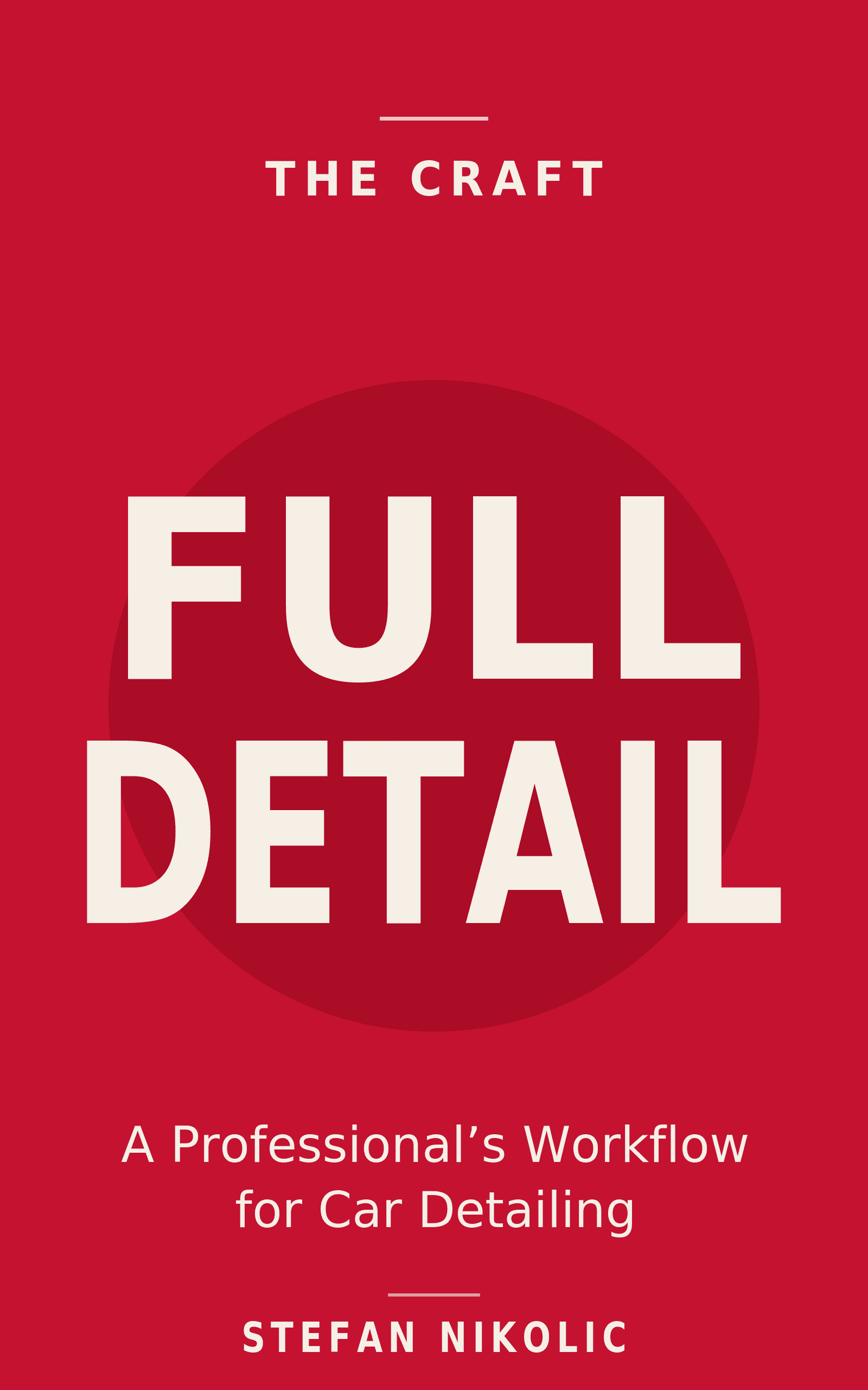 Red book cover with the title FULL DETAIL and the words The Craft